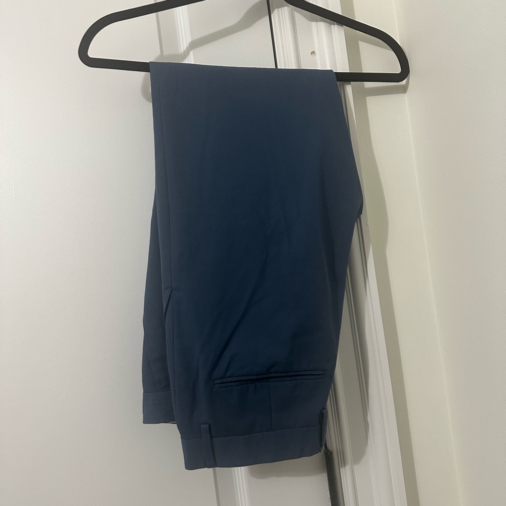 Mens Zara Navy Dress Trousers Size 29 Waist